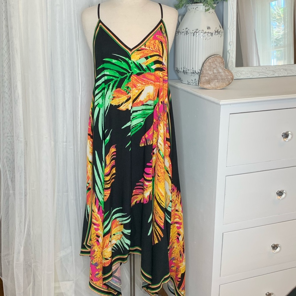 🏝 Tropical Maxi Midi Summer Dress (A) - Picture 7 of 8